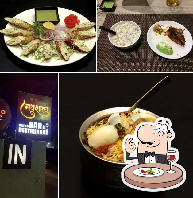 Food at Retro Madhushala