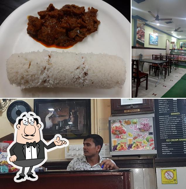 The photo of interior and food at Bambino Restaurant