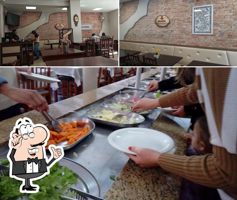 O Marisa Restaurante se destaca pelo interior e comida