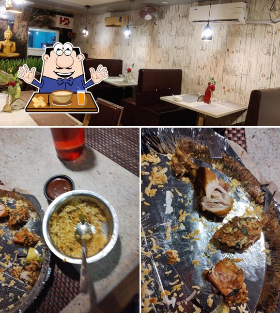 The picture of food and interior at Hotel Dhanalakshmi