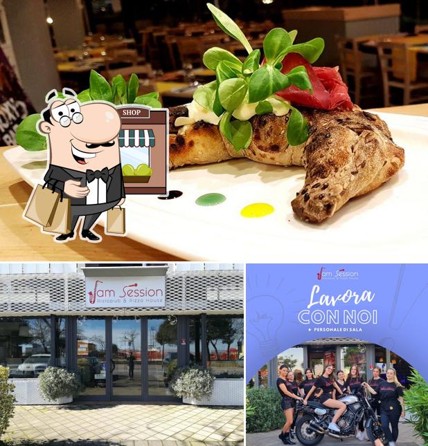 La foto della esterno e cibo di Jam Session Cesenatico