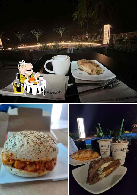 The picture of food and beverage at Starbucks