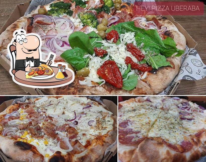 Escolha diferentes tipos de pizza