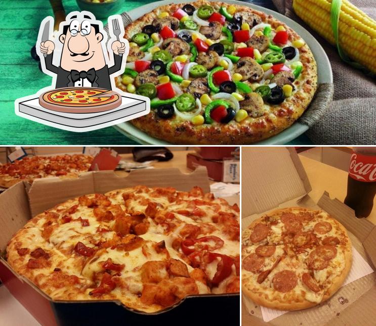 At Domino's Pizza Calangute, Goa, you can try pizza