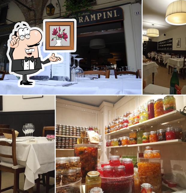 Gli interni di Trattoria Cento Rampini