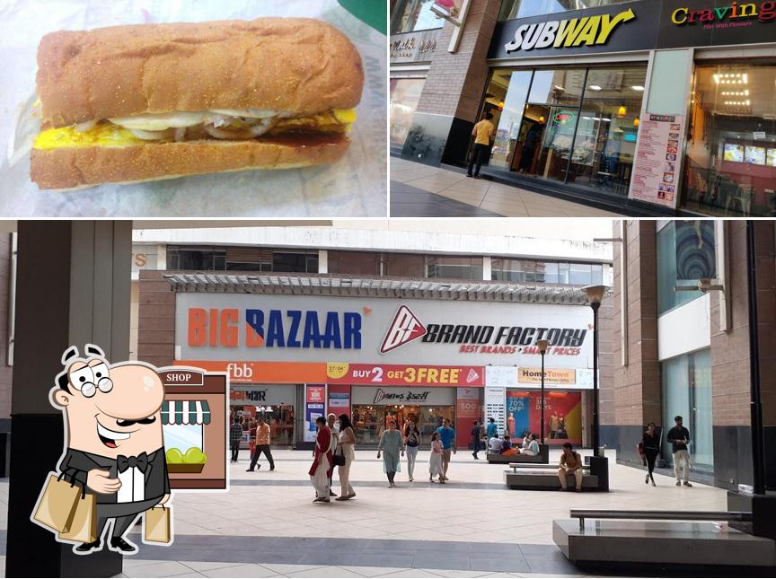Subway Acropolis Mall is distinguished by exterior and burger