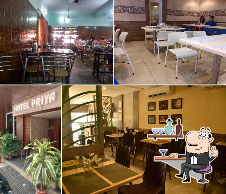 The interior of Hotel Priya