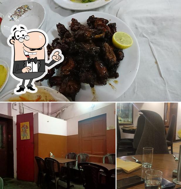 The picture of interior and food at Dynasty Restaurant