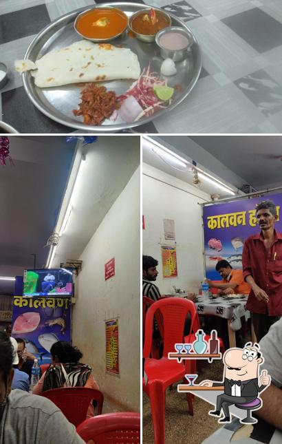 This is the photo displaying interior and food at Hotel Kalvan