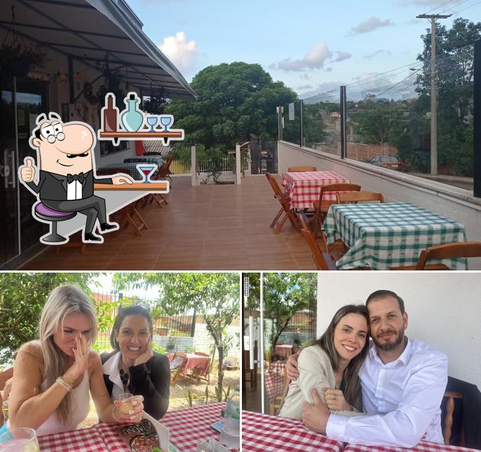 O interior do Pizzeria Osteria da Giuseppe