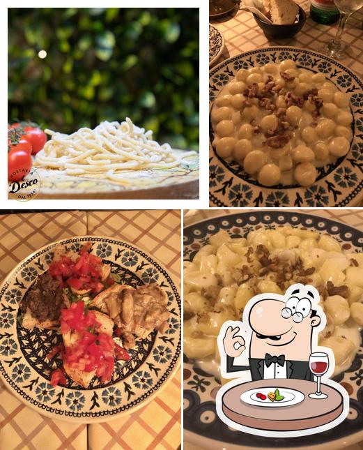 Cibo al Ristorante Hostaria Il Desco