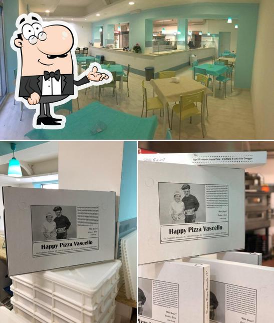 Gli interni di Happy Pizza Vascello