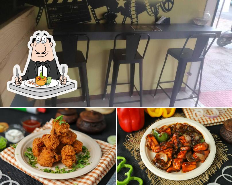 This is the photo showing food and interior at Jollywood Cafe