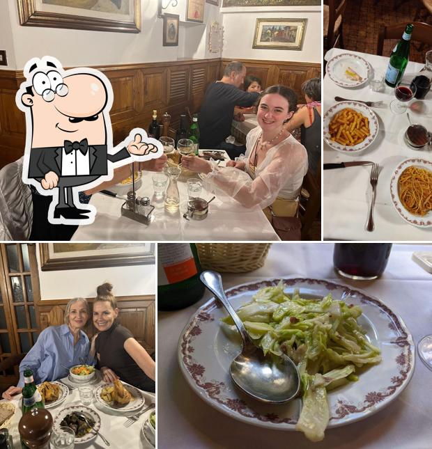 Gli interni di Trattoria Da Ruggero