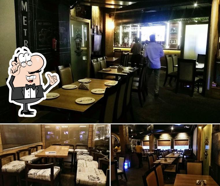 Take a seat at one of the tables at Tram Depot