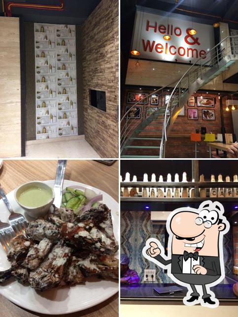 Take a seat at one of the tables at My Health Freak Cafe