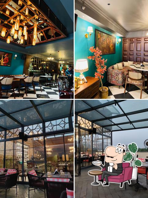 The interior of Bevvy & Nosh