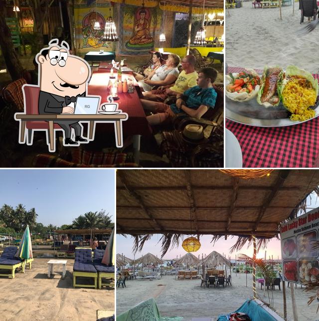 The interior of Cafe Sea Green Beach Shack