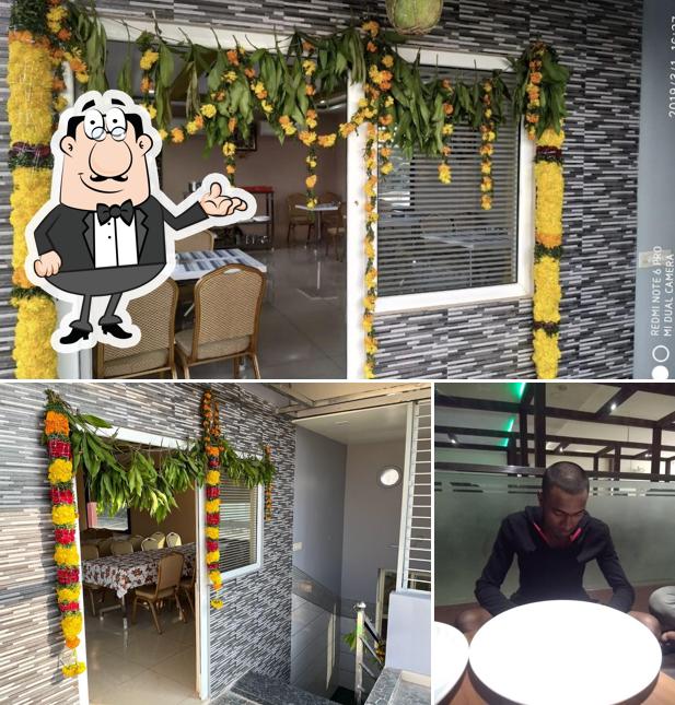 The interior of Abhiruchi Family Restaurant