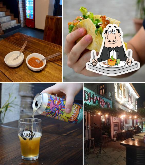 Comida em Dharma Brewpub