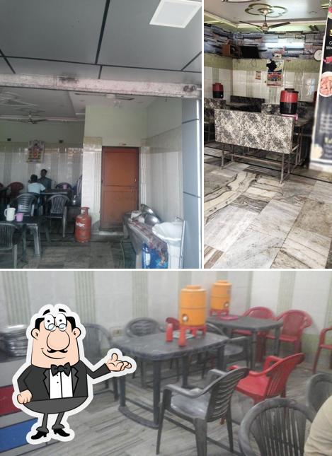 The interior of Warsi Restaurant