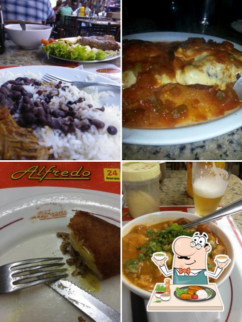 Comida em Bar Café Restaurante Alfredo