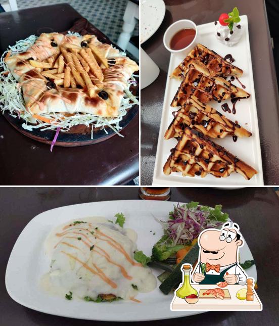 Order various seafood items available at Cafe Azzure