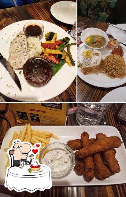 Cafe Delhi Heights serves a selection of sweet dishes