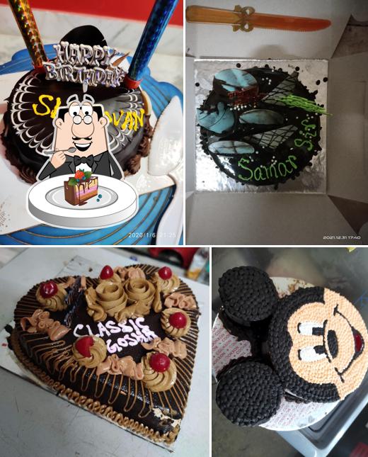 Chocolate cake at Swapan Deep