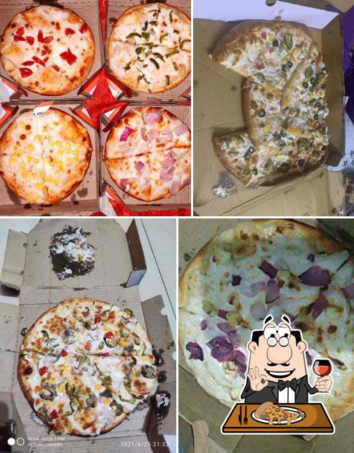 Pick pizza at Hot Spot Pizza