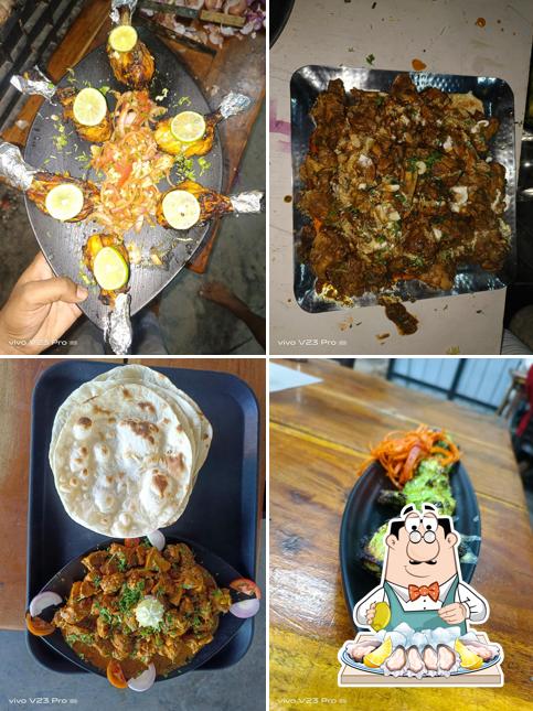 Oysters at Hotel Rajvardhan