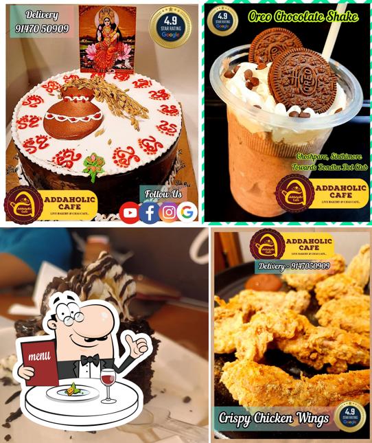 Chocolate mousse at Addaholic Cafe