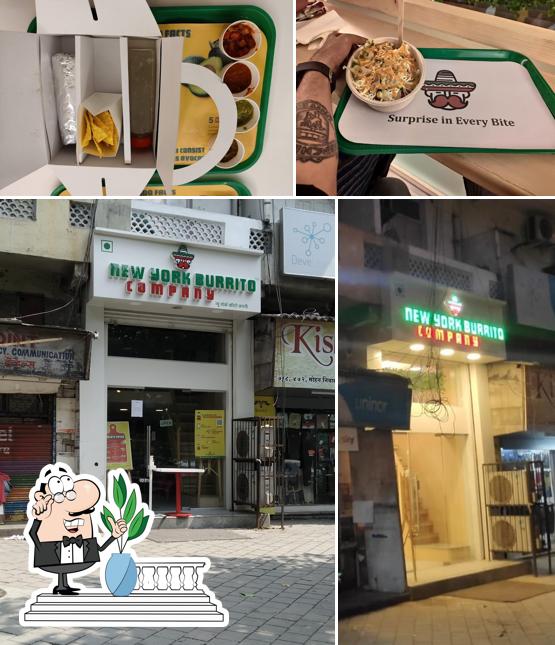 The exterior of New York Burrito Company