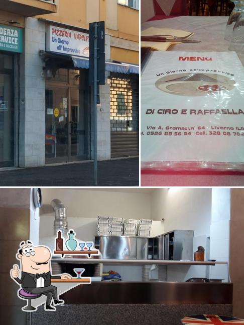 Dai un'occhiata agli interni di Pizzeria Un Giorno All'Improvviso