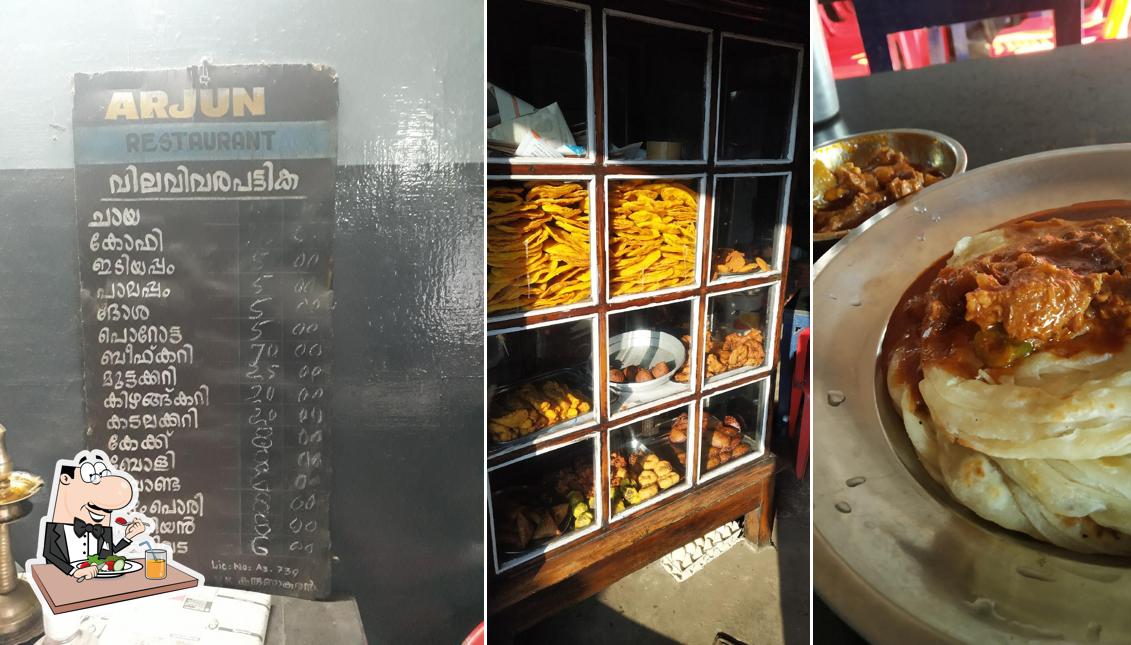 Food at Arjun tea shop