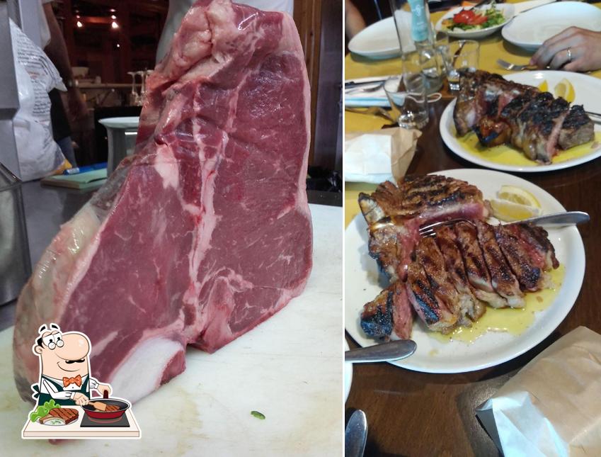 Prenditi i piatti di carne a Nonoja café