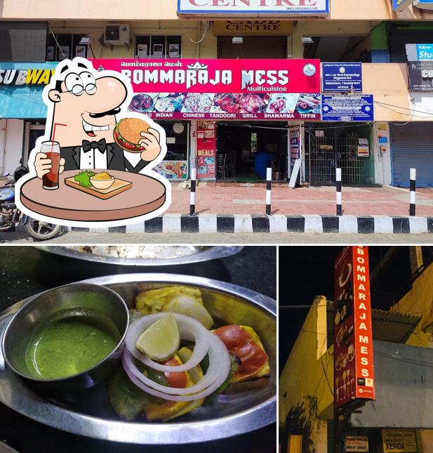 Get a burger at Bommaraja Food Court (BFC)