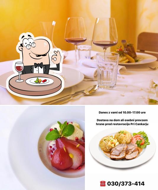 Dai un’occhiata alla immagine che presenta la cibo e vino di Pri Cankarju