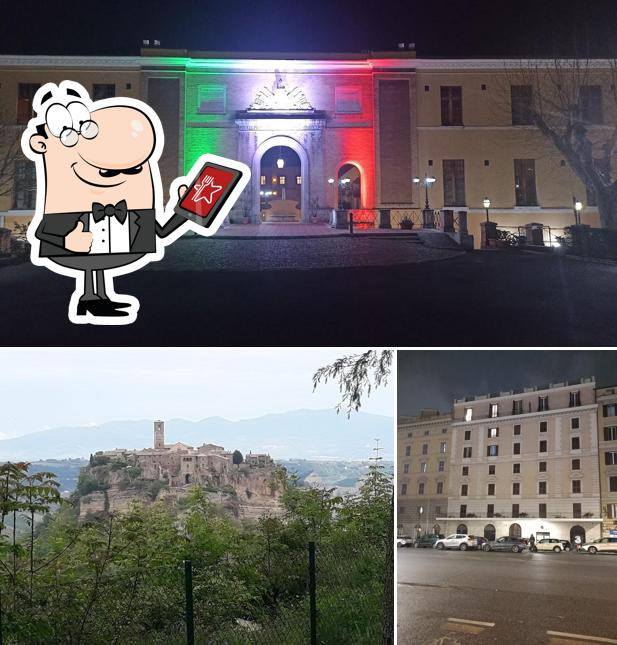 Goditi la vista dall'area esterna di Foresteria Militare e Circolo Ufficiali dell’Esercito “Pio IX”