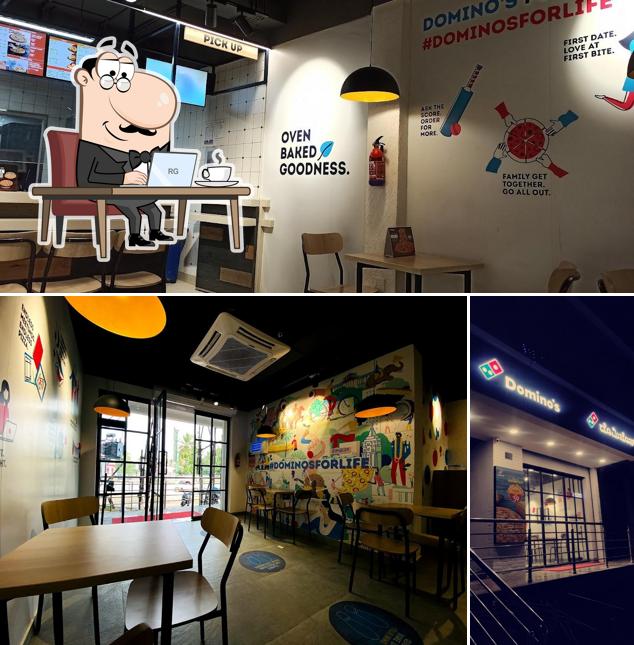 This is the image displaying interior and exterior at Domino's Pizza Kenchanakuppe, Bidadi