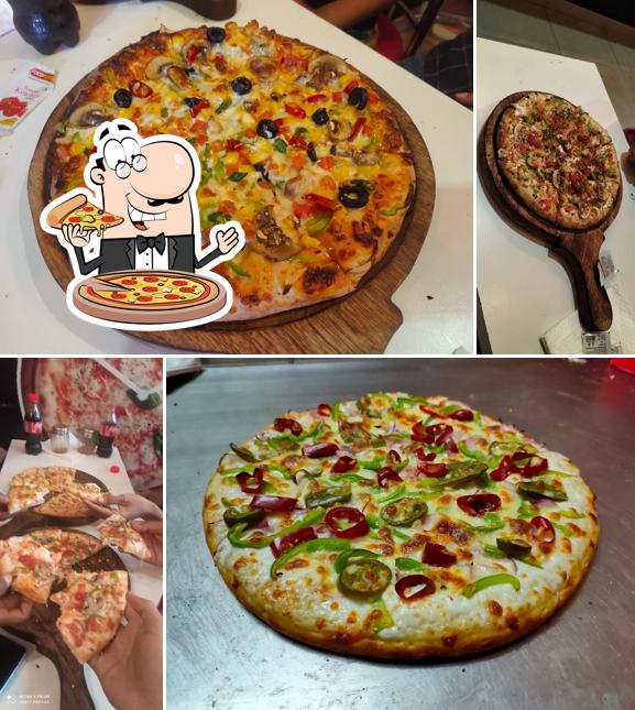 Try out various types of pizza