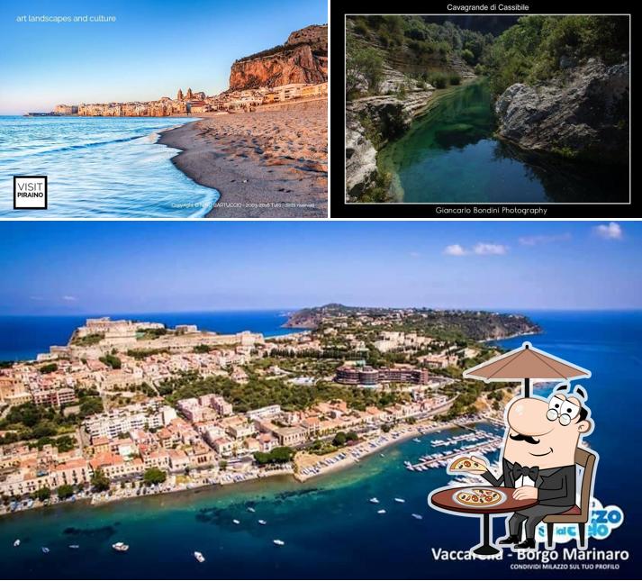 Goditi la vista dall'area esterna di MESSINA