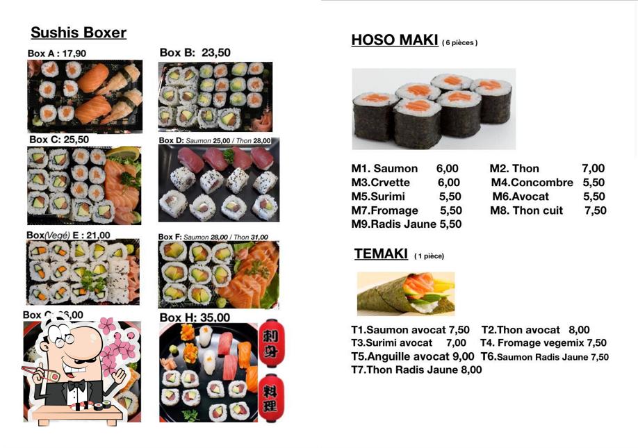 Prenditi le varie opzioni di sushi