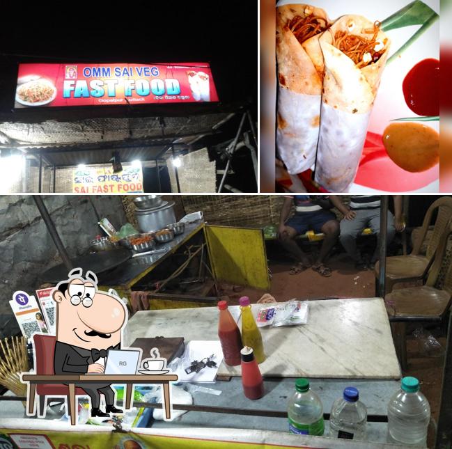 The picture of Omm Sairam Veg Fastfood’s interior and food