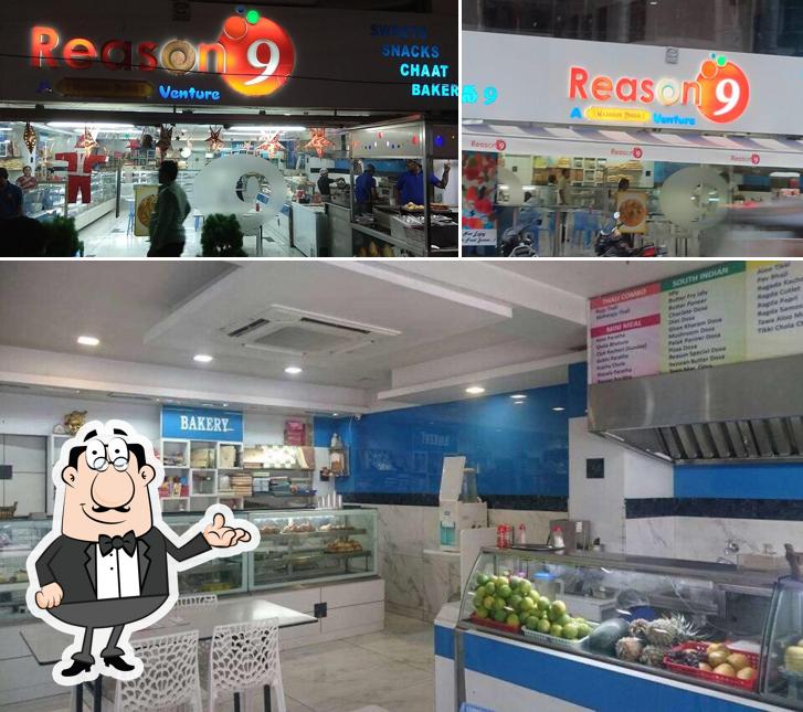 Take a seat at one of the tables at Reason 9