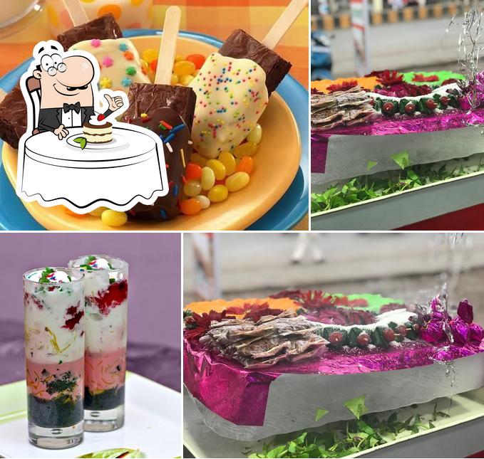 Shalimar Tea House & Veg Restaurant serves a selection of sweet dishes