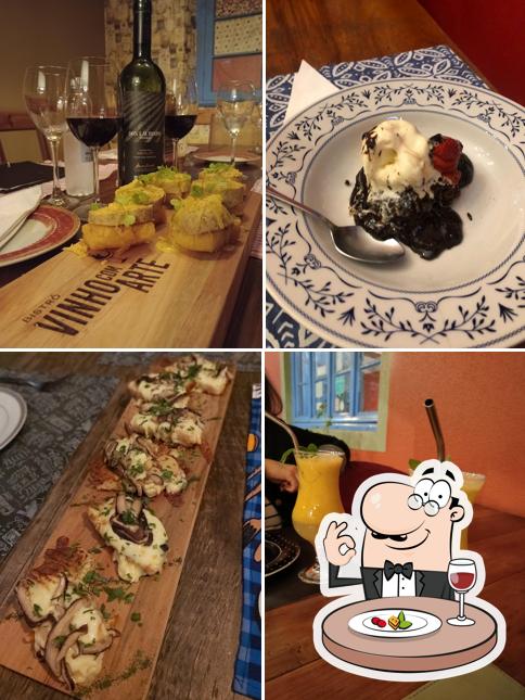 Platos en Bistrô Vinho com Arte