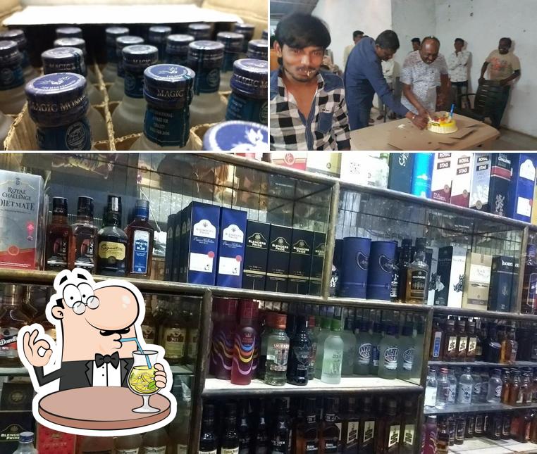 Jay Ambe Restaurant is distinguished by drink and cake