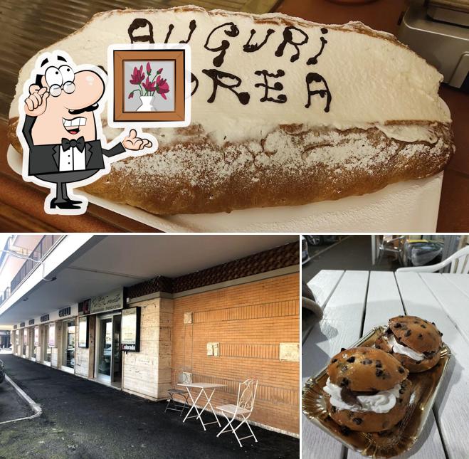 La immagine di interni e cibo da Pasticceria Il Re Del Cornetto Ladispoli