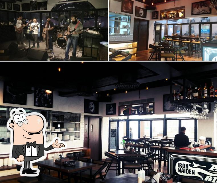 The interior of AMPM Cafe & Bar